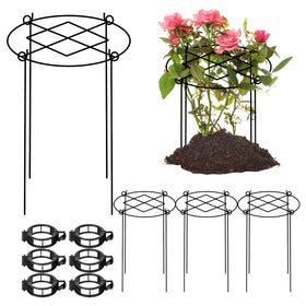 ALLTOOALL peony cages grid top provide sturdy support for heavy blooms
