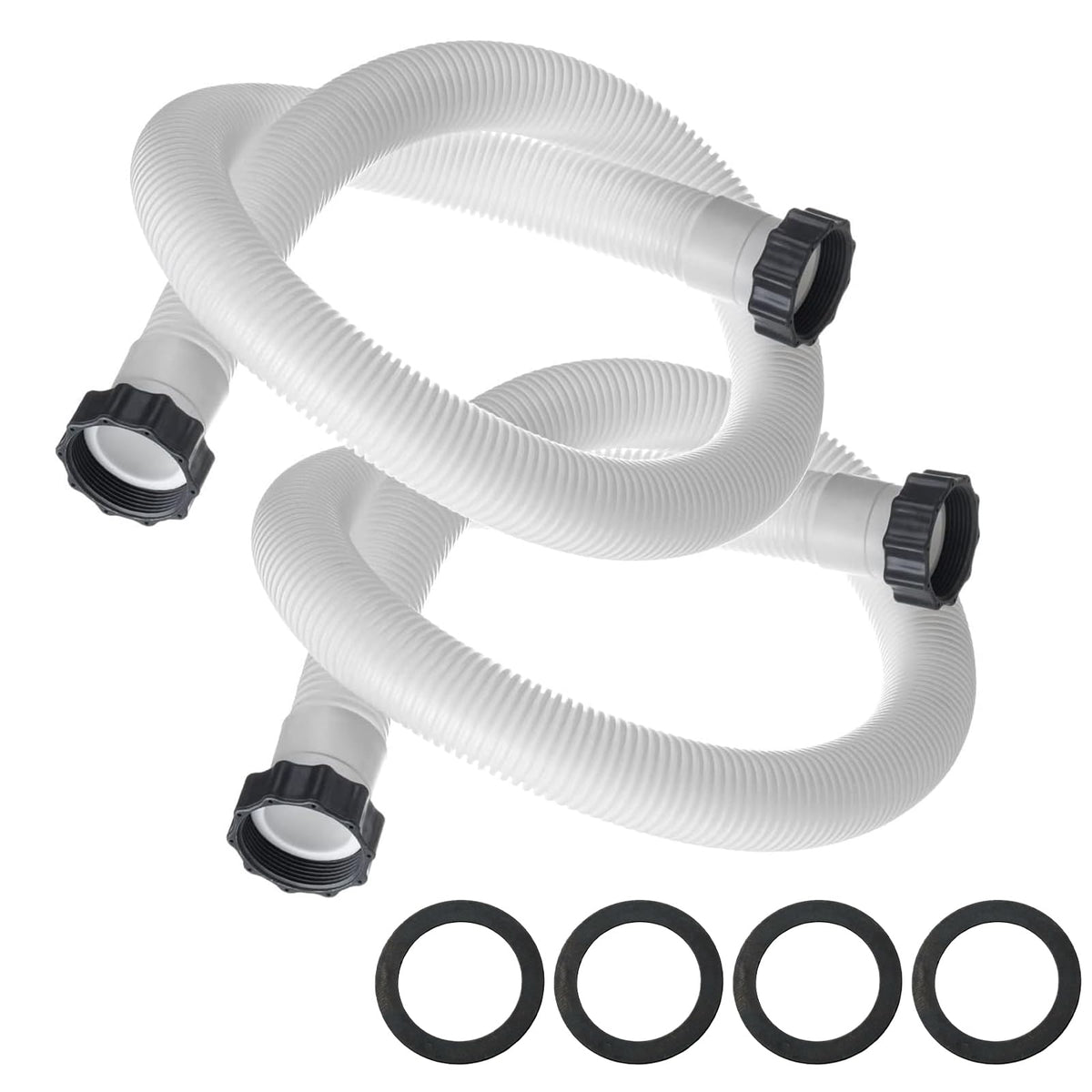 Alocs 29060E pool hose product shot, durable and compatible with Coleman and Intex.