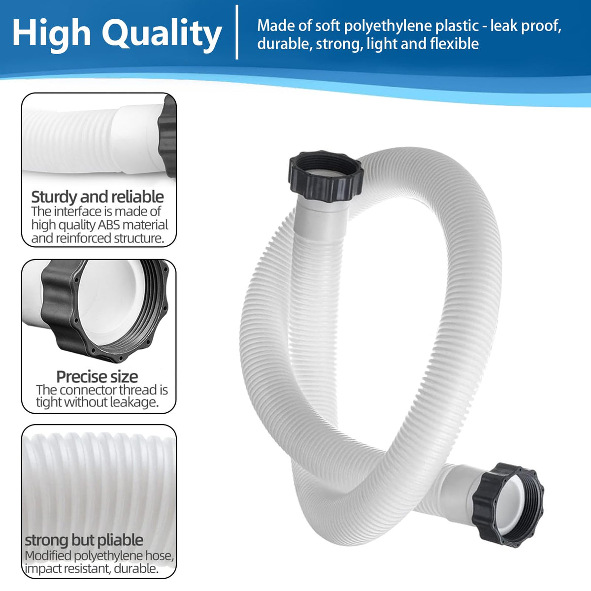 Alocs hose compatibility with Coleman and Intex pumps for various systems.