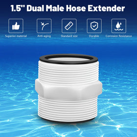 Alocs easy installation showing threading onto pool hoses