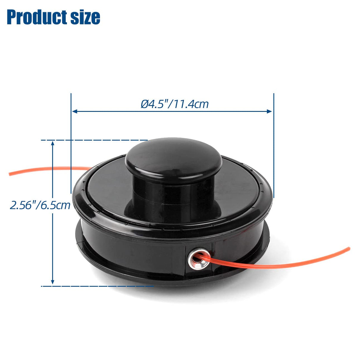 Alocs 21560070 replacement head emphasizing compatibility with weed wacker models.