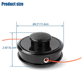 Alocs 21560070 replacement head emphasizing compatibility with weed wacker models.