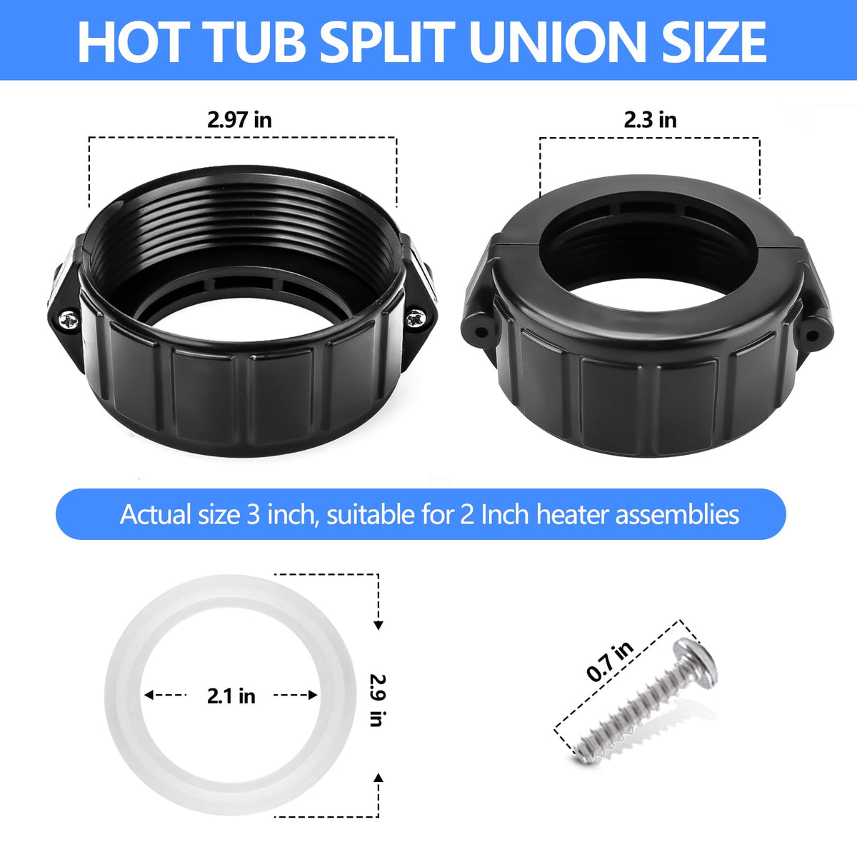 Replacement heater union gasket seal for leak prevention