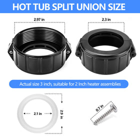 Replacement heater union gasket seal for leak prevention