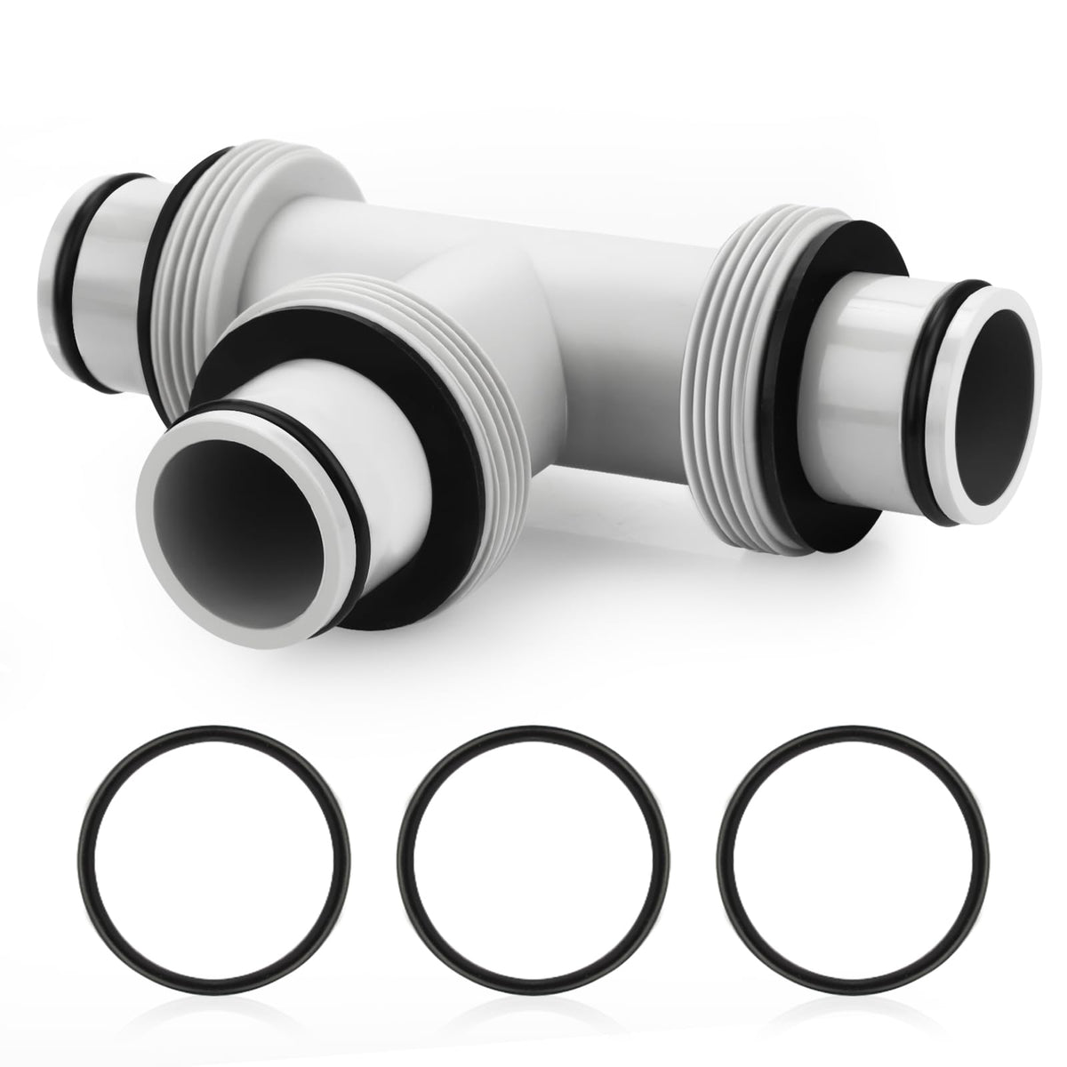 Alocs hose connector 1.5-to-1.5 T-joint for pool hoses, secure connection