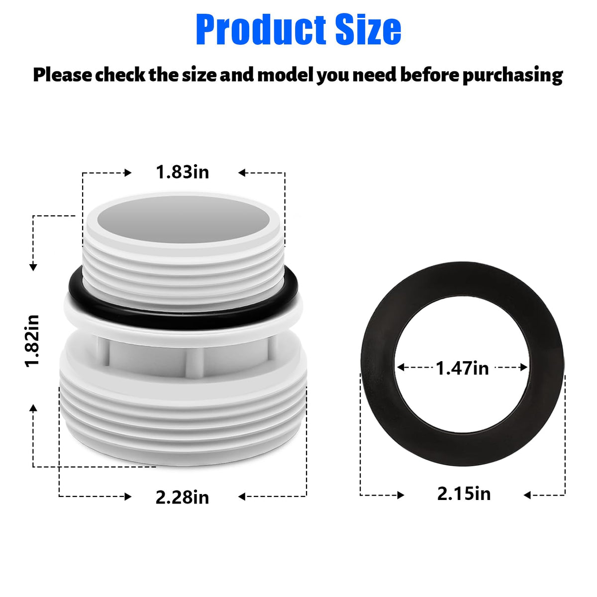 Alocs package includes O-rings and tarpaulin for leak prevention.