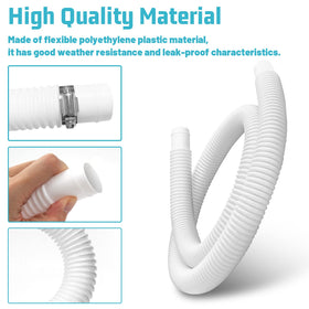 Alocs 59-inch hose length for flexible pool setup and reach.