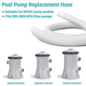 Durable polyethylene construction keeps the hose flexible.