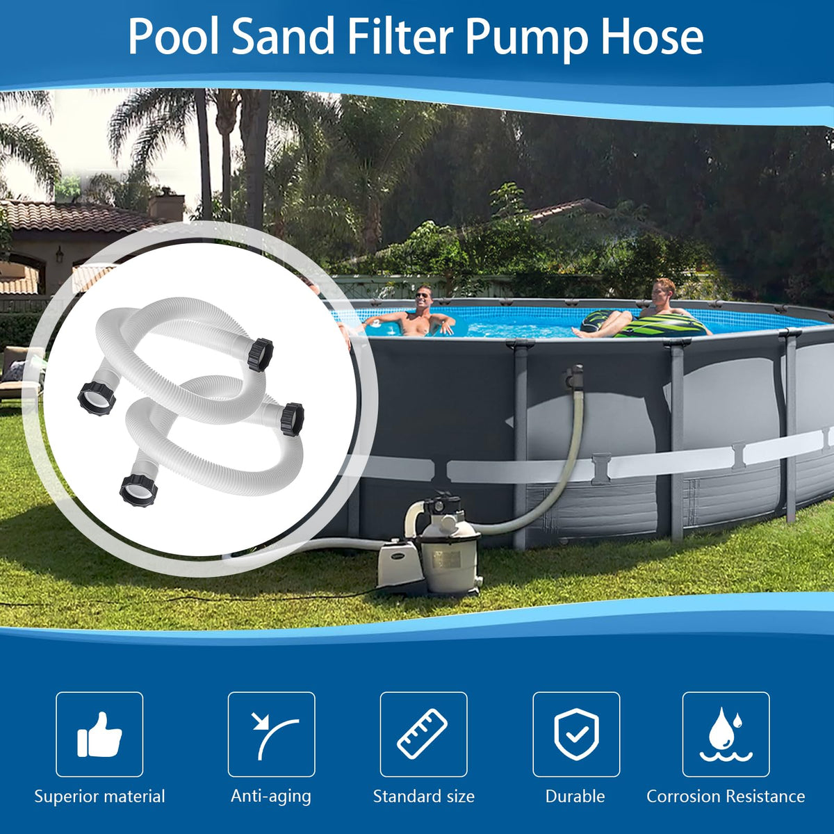 Alocs hose in-use connection showing flexible, leak-proof design.