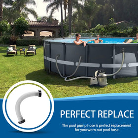 Alocs soft-sided pool hoses help keep above-ground pools tidy.