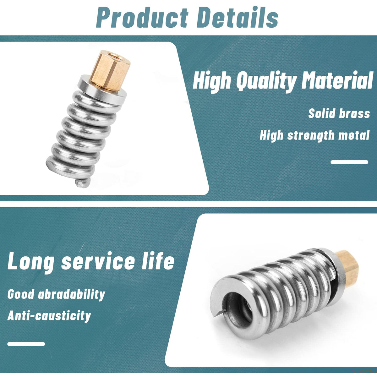 Alocs spacing spring shown, helps secure the Hayward clamp assembly.