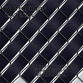 ALOSUTR privacy strip made of UV-durable polyethylene for outdoor durability