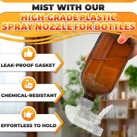Durable ALPENKOK trigger nozzle ensures steady spray for DIY cleaners.