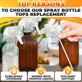 ALPENKOK nozzle fits standard bottles for 8 oz and 16 oz compatibility.