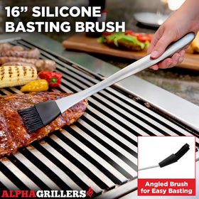 Alpha Grillers durable stainless steel BBQ set designed to last season after season.