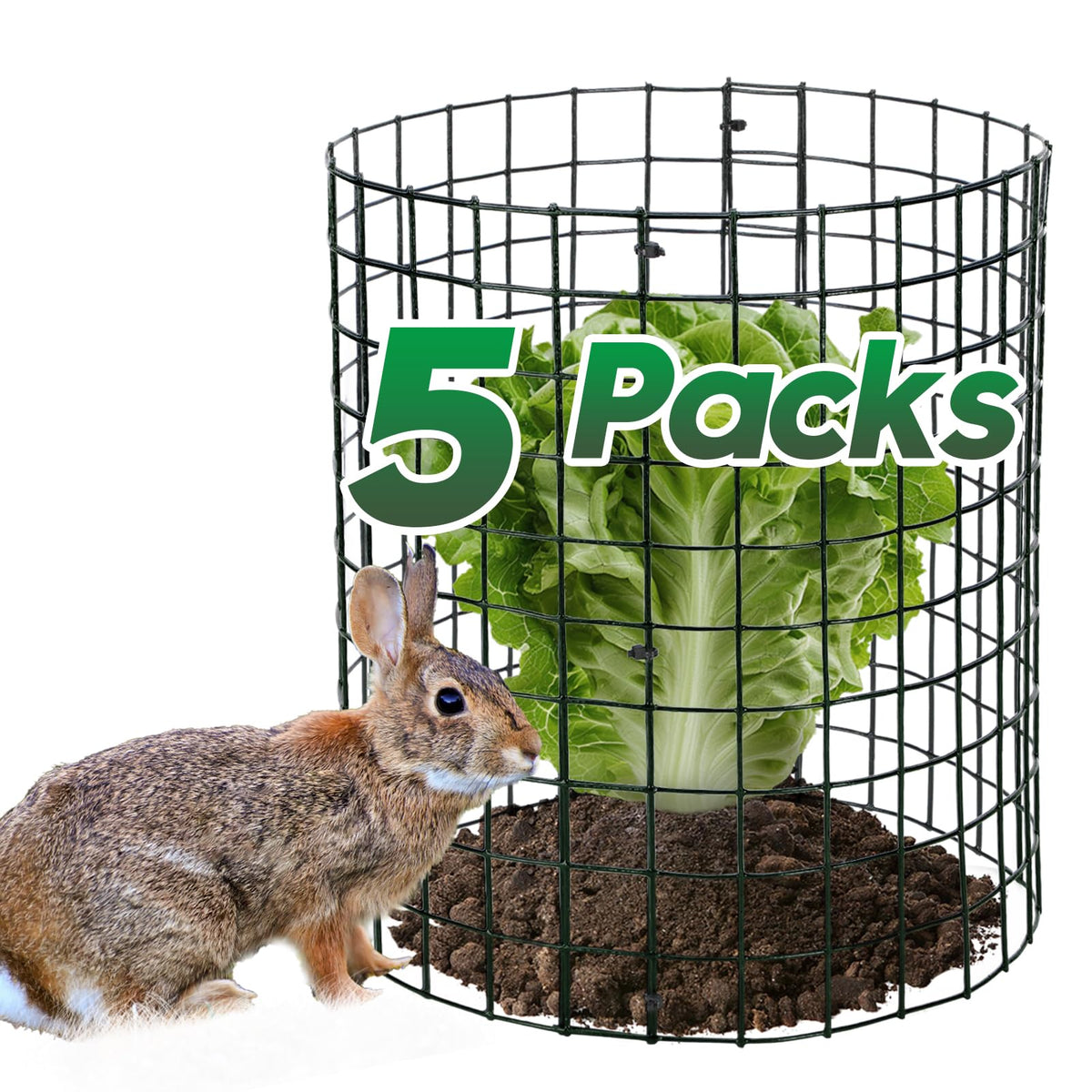 Alphatool 5-pack plant protectors ready for quick garden protection.