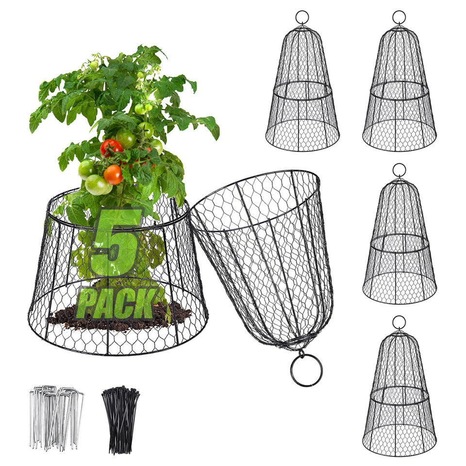 Alphatool cloche dome overview protects plants from animals while promoting growth