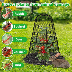 Alphatool rustproof coating on metal cloche withstands outdoor weather