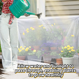 Alphatool no-poles-needed setup for quick, flexible garden protection.