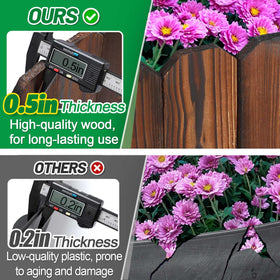 Alphatool pine wood texture closeup shows durable, weather-resistant finish