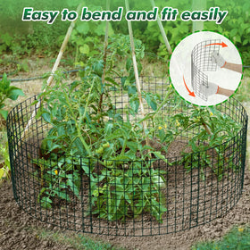 Alphatool vinyl-coated mesh close-up shows durable garden protection.