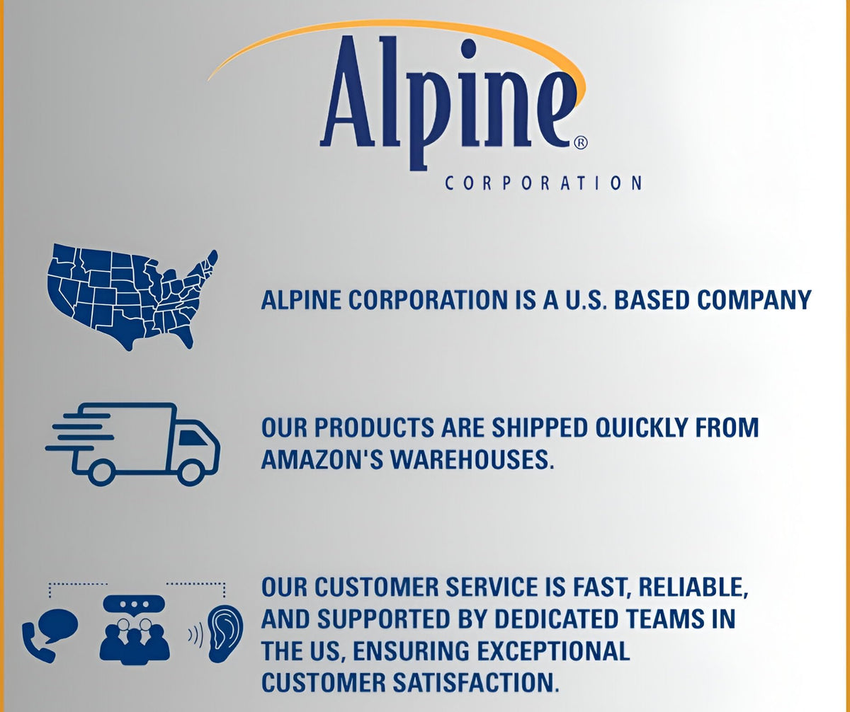 Alpine warranty-support image featuring two-year warranty and craftsmanship