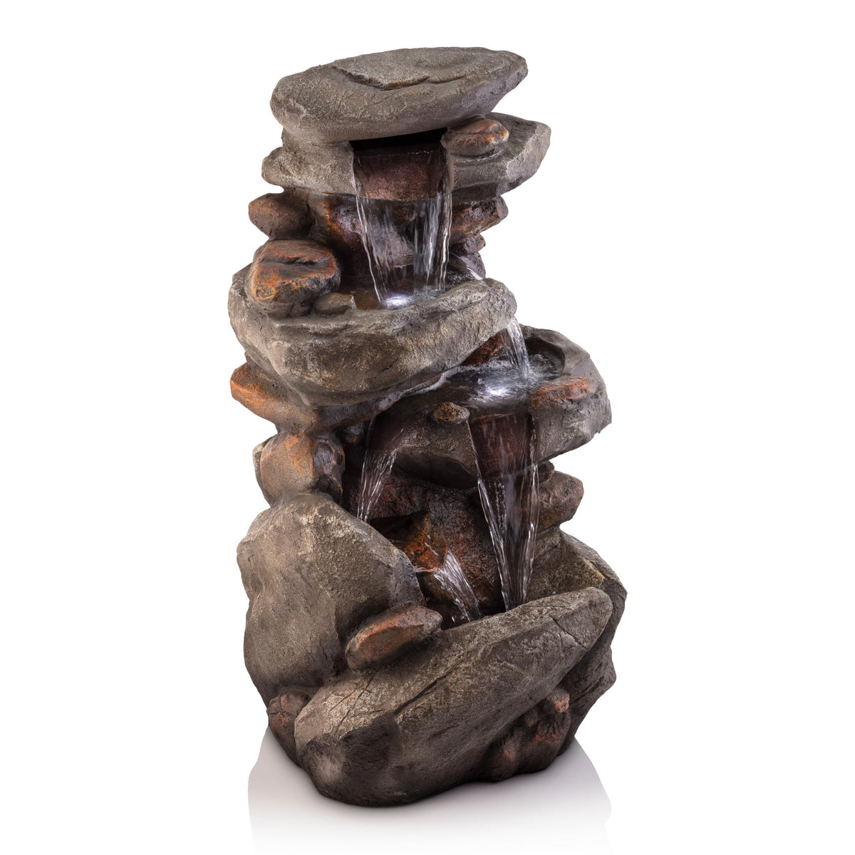 Ideal for patios, decks, and gardens with calming water sounds.