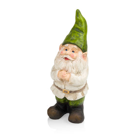 Alpine compact gnome fits on decks, entryways, or flower beds