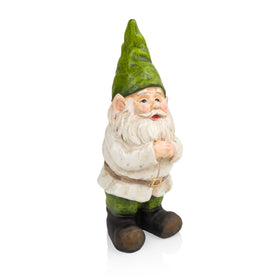 Alpine 12-inch gnome offers versatile placement in small or large yards