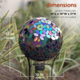Alpine purple petal orb adds color accents to patios and entryways