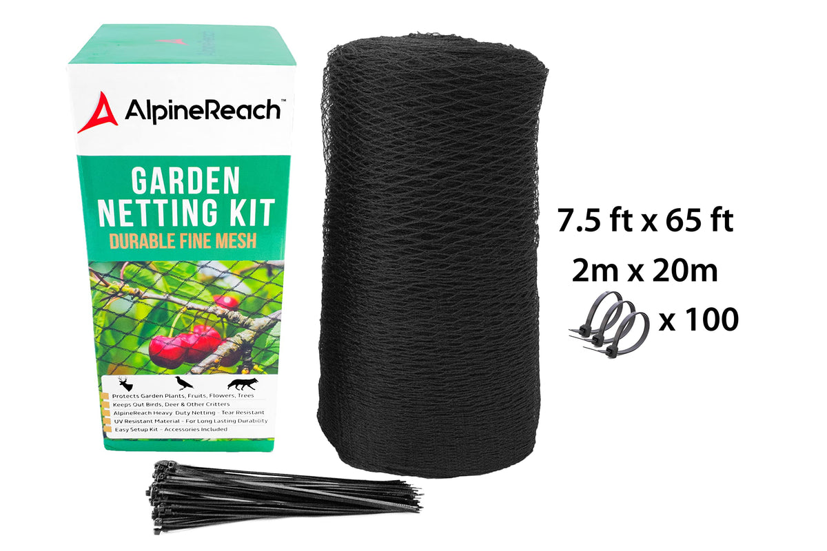 AlpineReach reusable zip-ties netting kit enables quick, multi-use fencing setups.