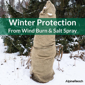 AlpineReach burlap roll suited for garden projects and DIY decorations.