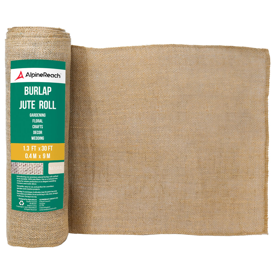 AlpineReach burlap roll used as tree wrap for frost protection.