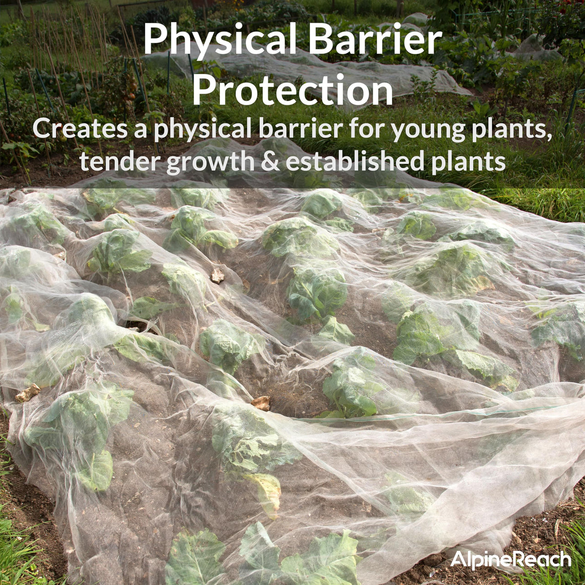Water passes through AlpineReach netting without removing it.