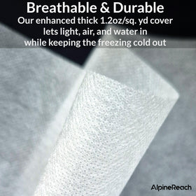 AlpineReach frost cover shields seedlings from sun scorch in winter
