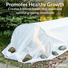 AlpineReach insulated microclimate cover helps plants stay warmer for healthier starts.