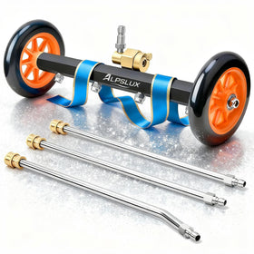 Alpslux undercarriage cleaner assembly with rugged build for deep cleaning