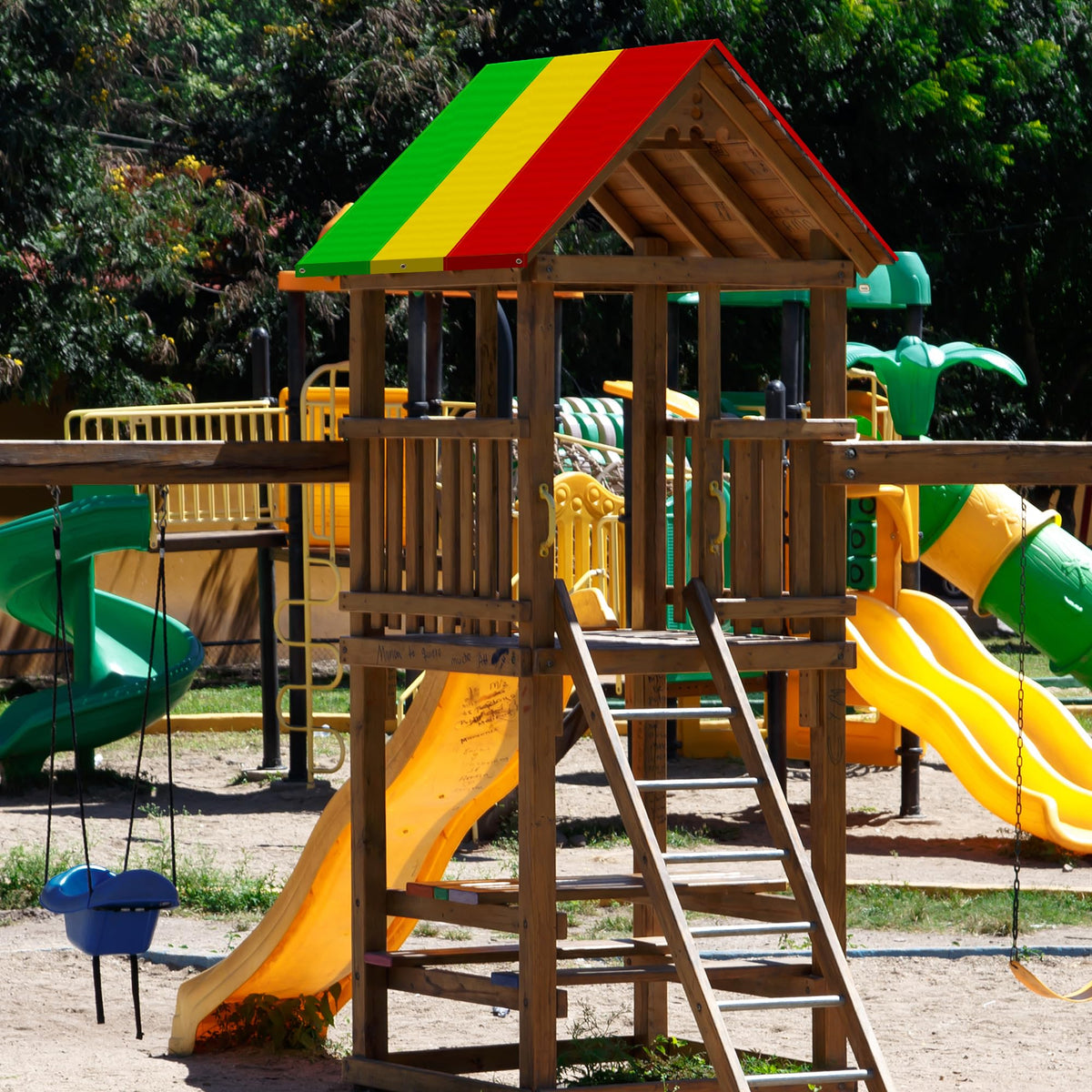 Alpurple replacement tarp covering kids' outdoor play area for protection.