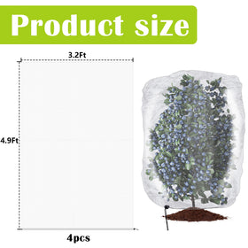 Alpurple garden netting with drawstring enables quick secure installation.