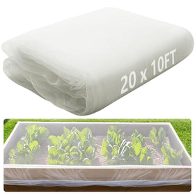 Alpurple insect barrier netting 20x10 protects plants from pests and birds.