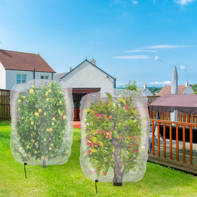 Alpurple 4-pcs pack offers versatile coverage for multiple plants.