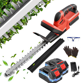 ALSO GO 22-inch hedge trimmer blade close-up for precise, smooth cuts.