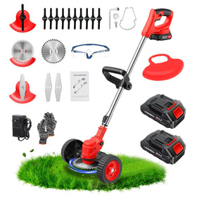 ALSO GO 24V weed wacker with 3-in-1 system for versatile trimming.