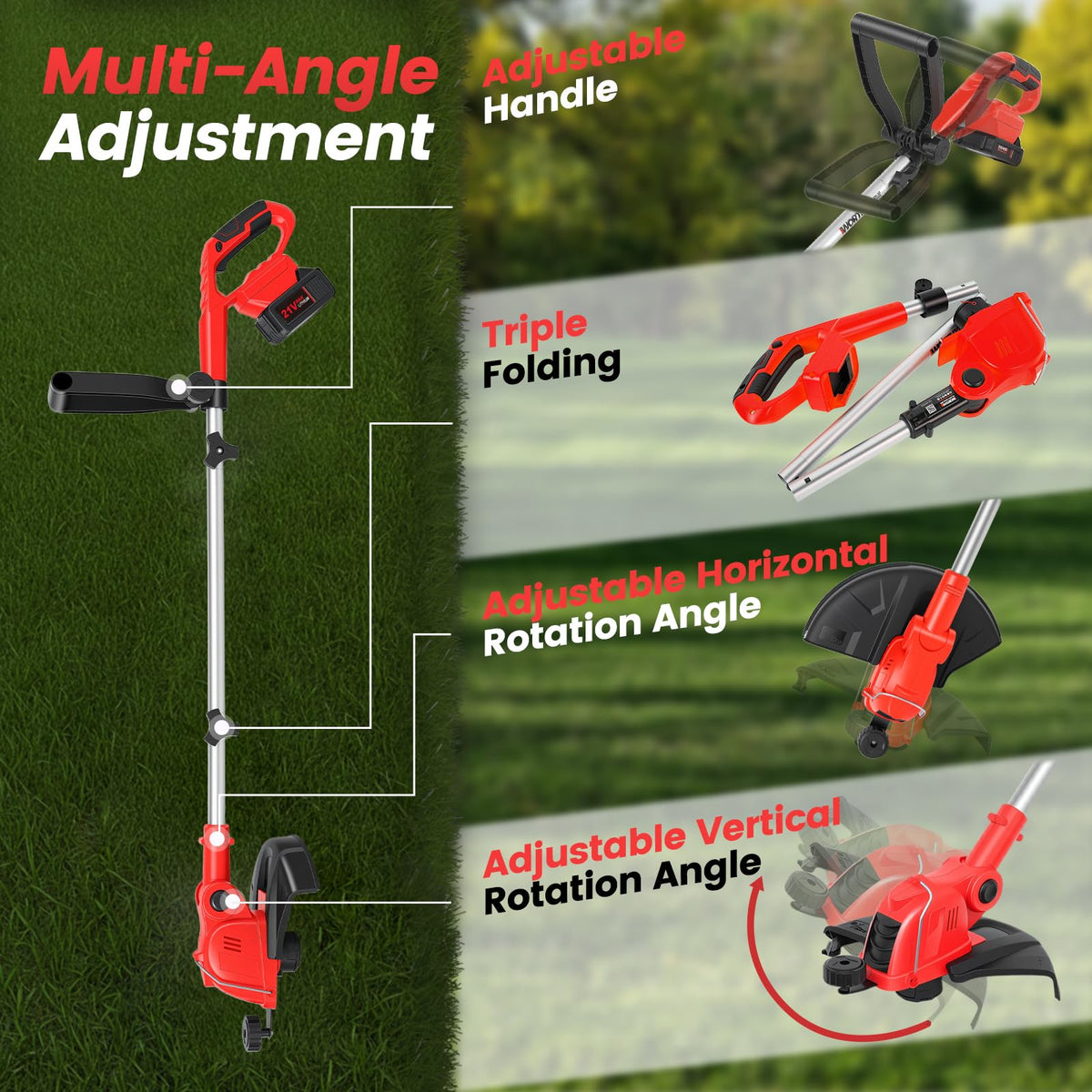 ALSO GO automatic line feed keeps cutting without stopping for efficiency.