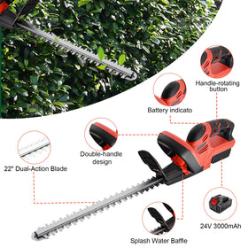 ALSO GO ergonomic non-slip handle provides comfortable grip for tall hedges.