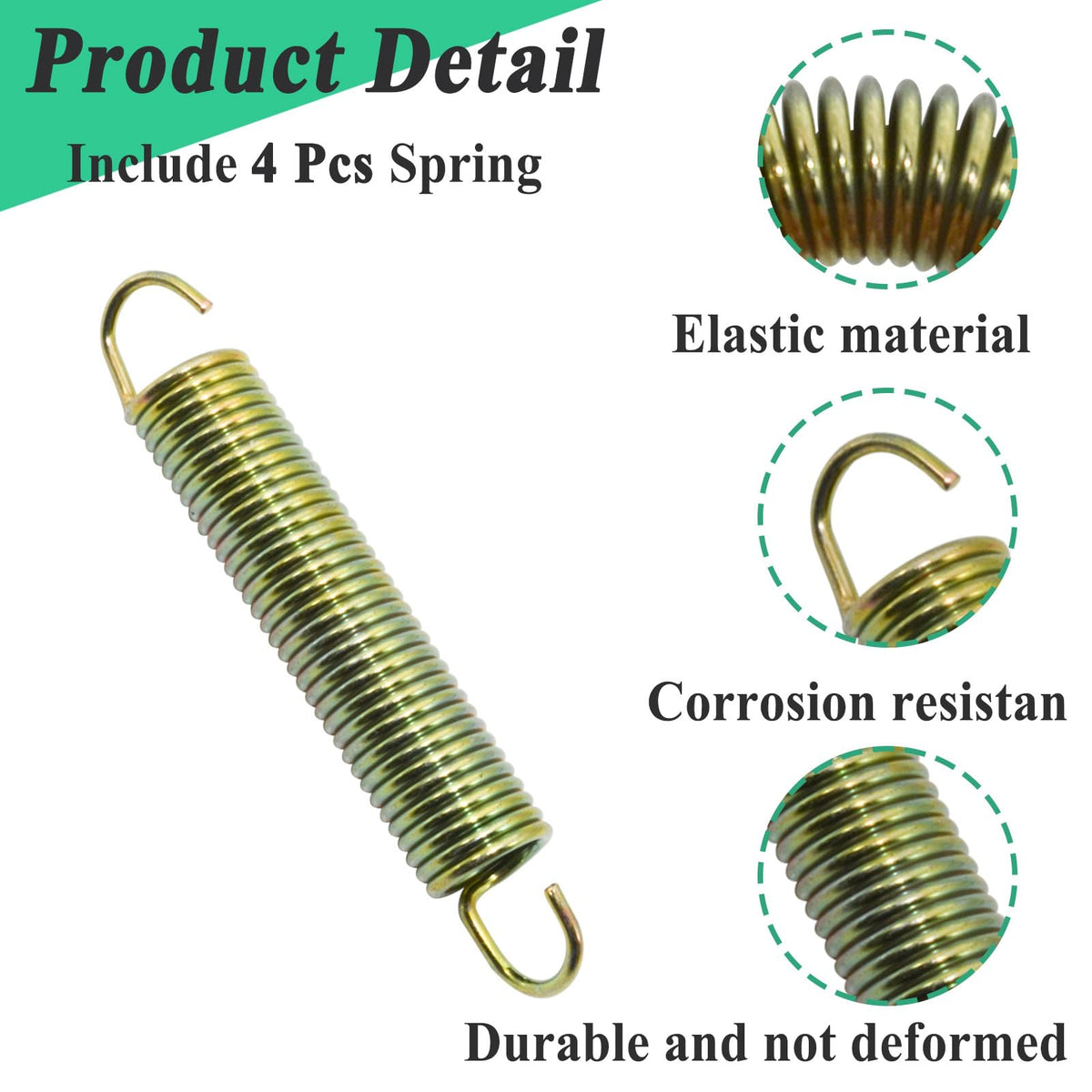 Alsoyixia 604490 drive tensioner spring in Hustler Raptor setup.