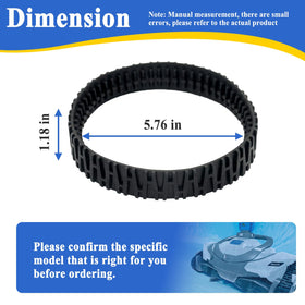 Alsoyixia Track V2 provides traction across pool surfaces for steady operation.