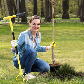 Altdorff lawn aerator helps promote water, air, and nutrient flow across beds.