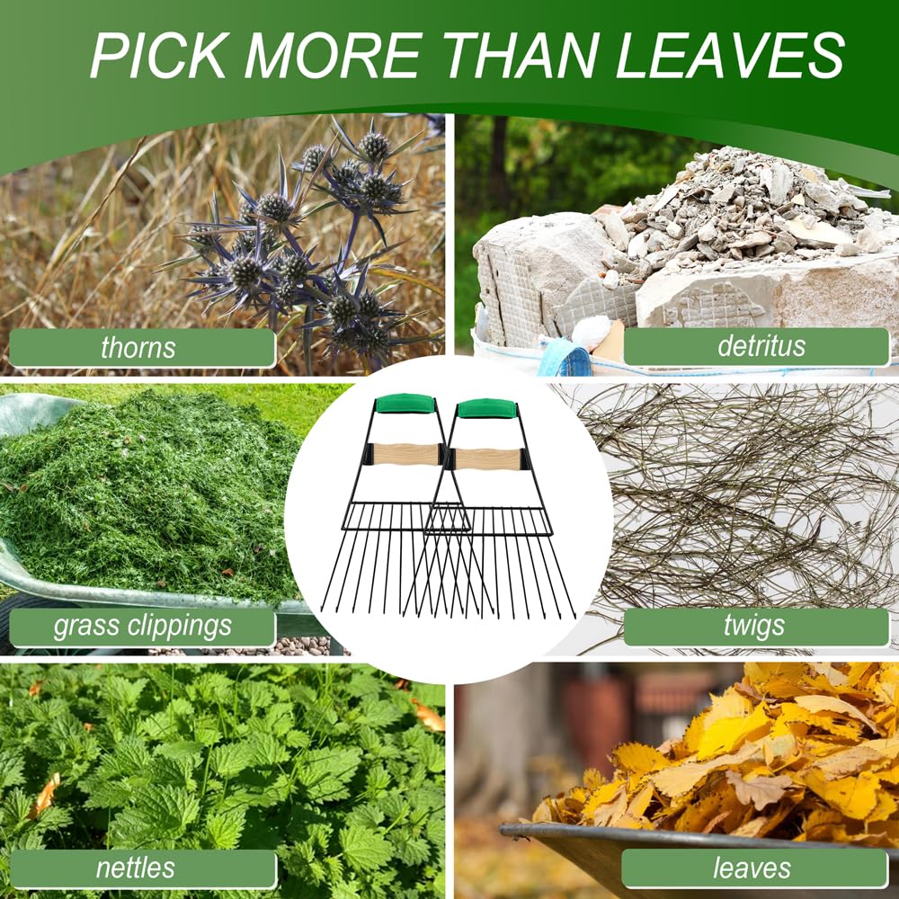 Altdorff garden rake stores easily by hanging for space-saving storage.