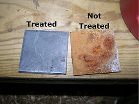 Alternative Heating ProTech 300 dosing into a boiler, supporting anti-scale performance.